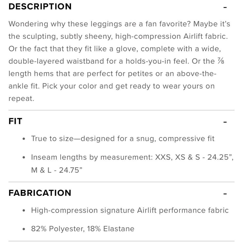 ALO 7/8 airlift Black Leggings - Picture 7 of 7